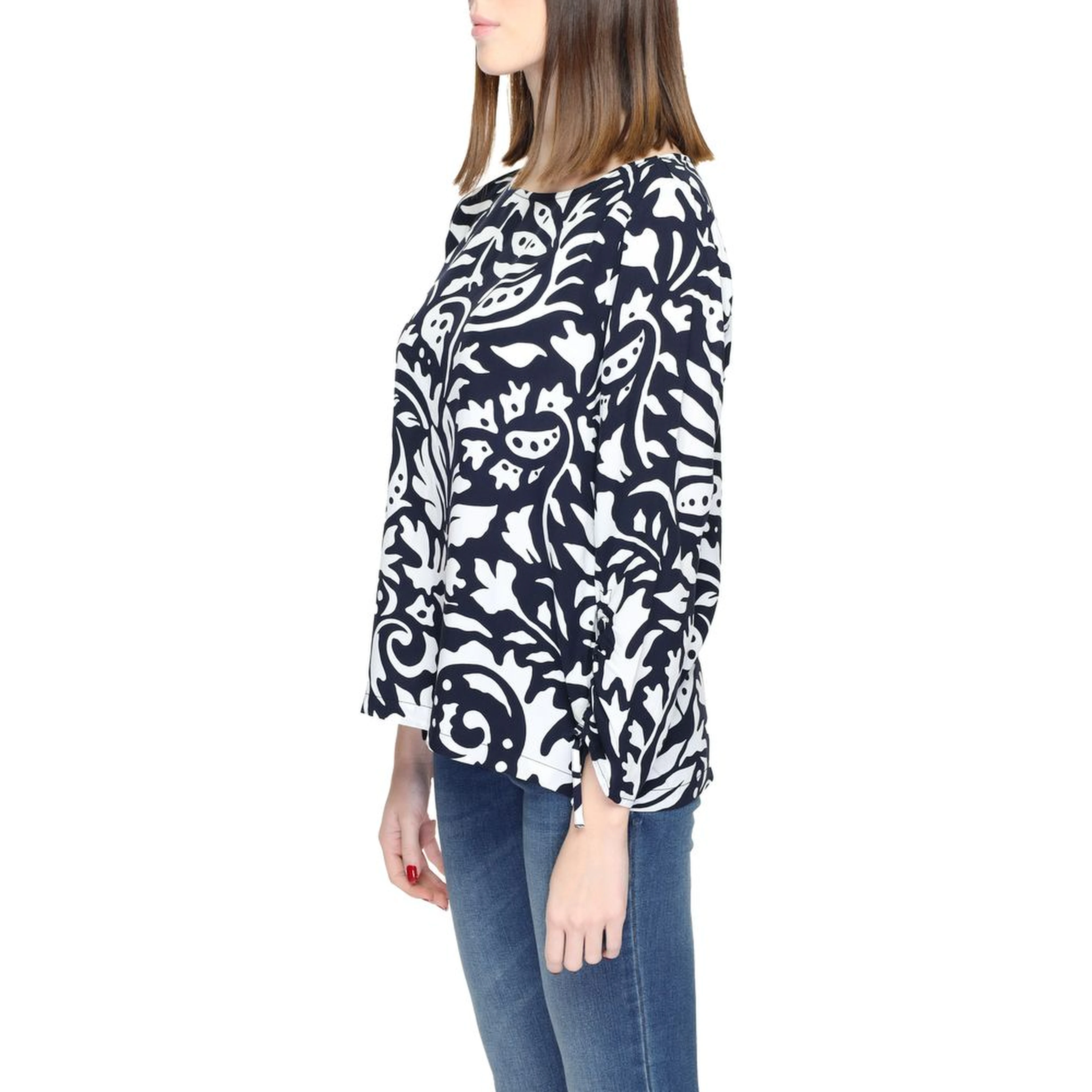 Blue Viscose Blouse