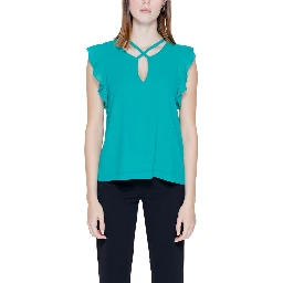 Green Polyester Blouse