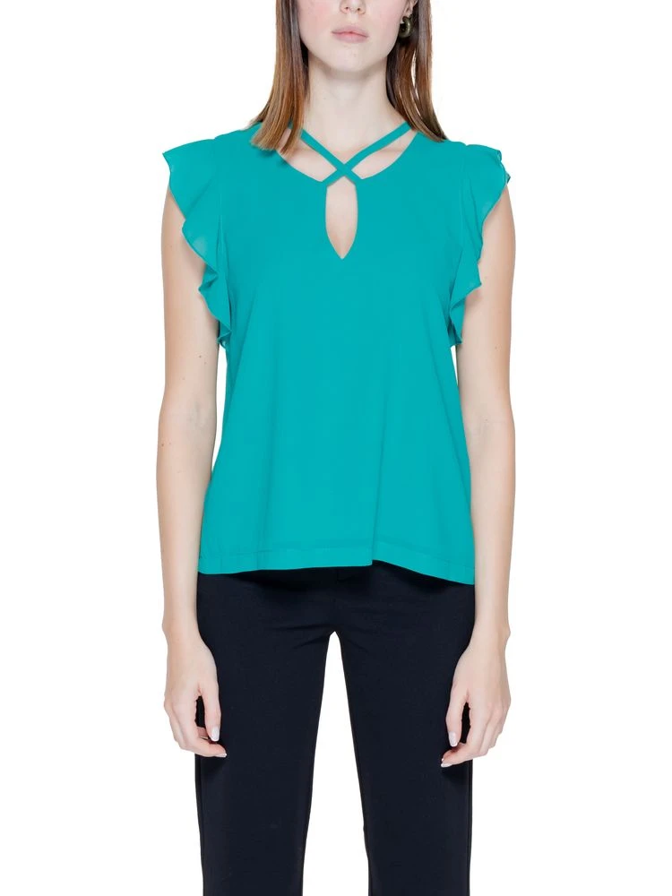 Green Polyester Blouse