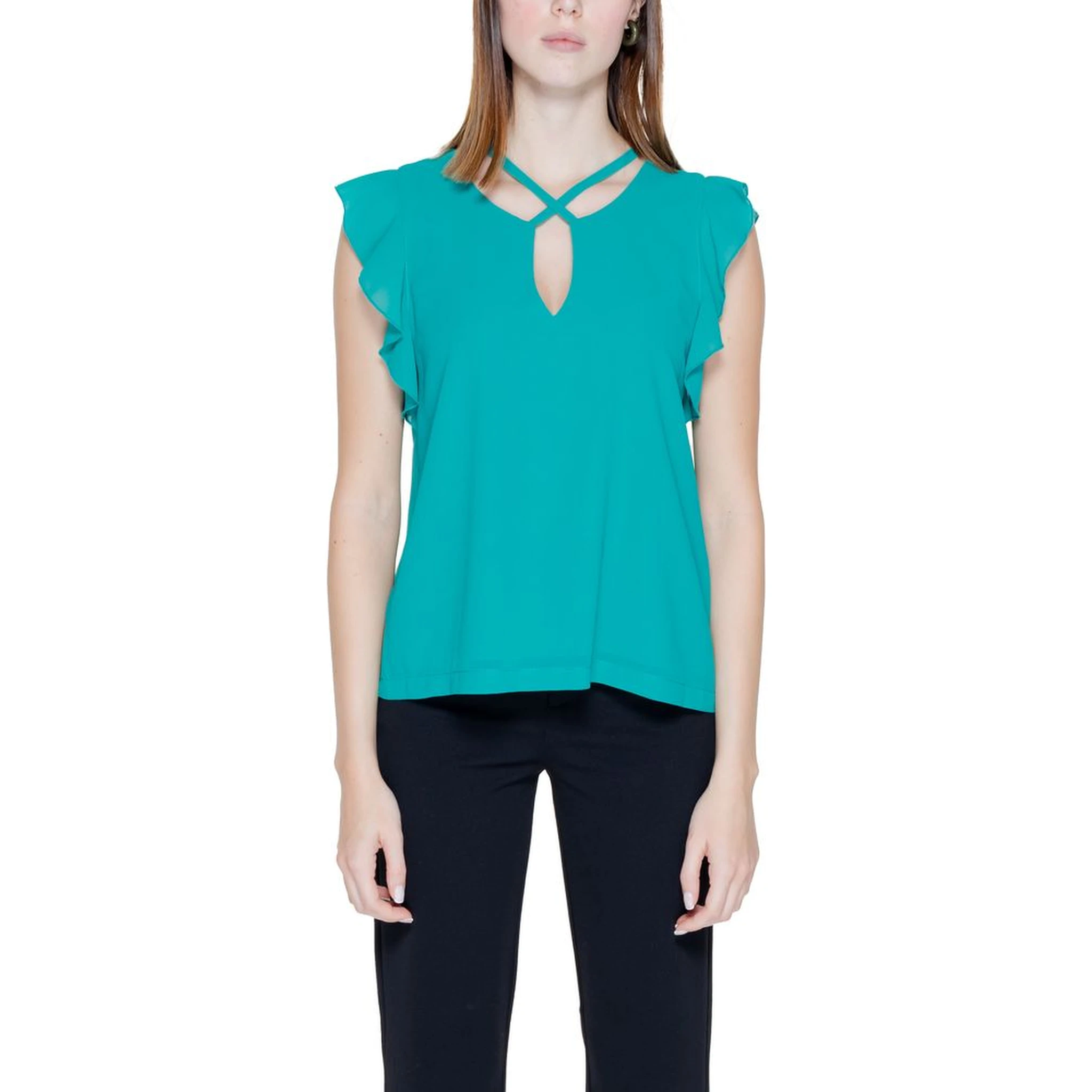 Green Polyester Blouse
