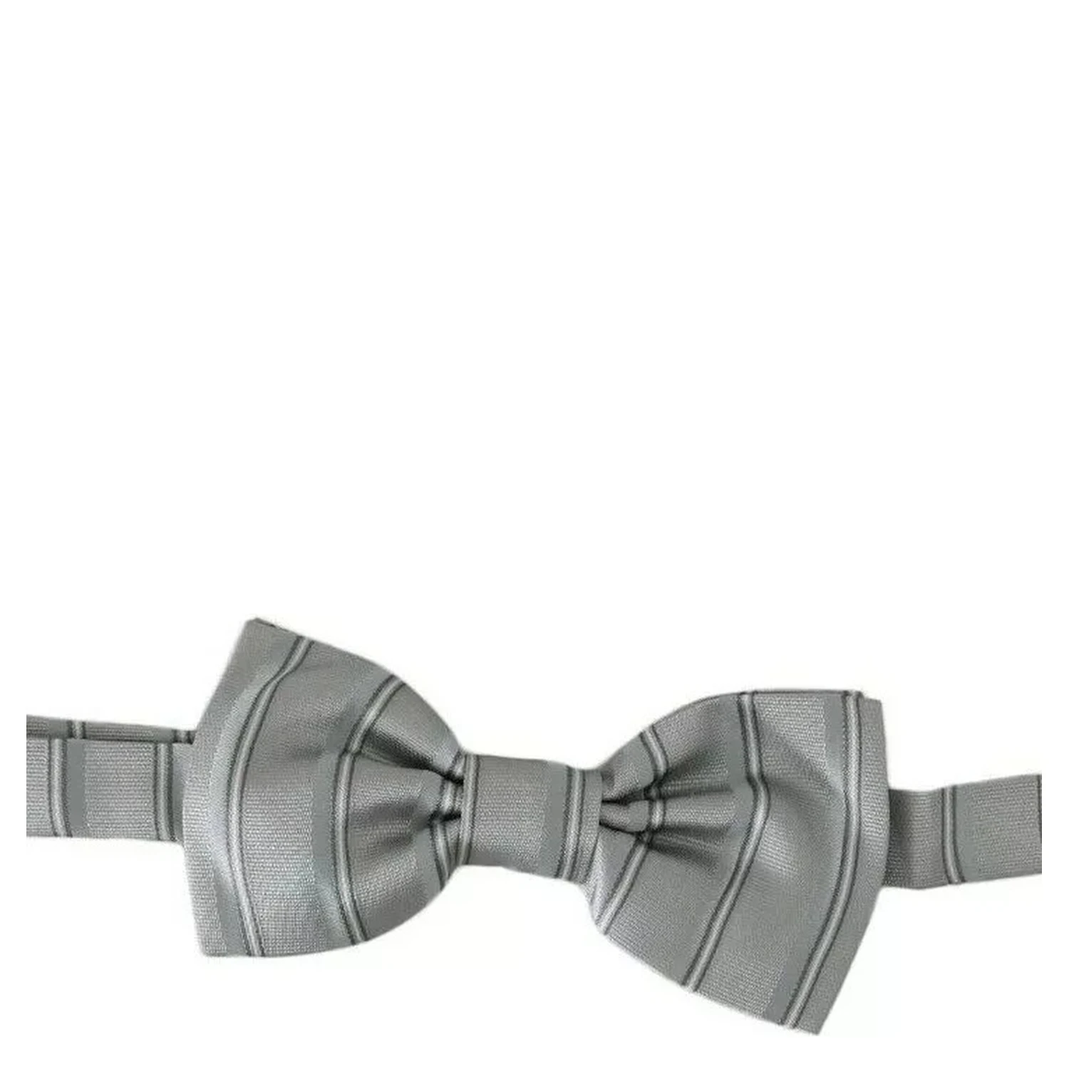 Light Gray Lining Adjustable Neck Butterfly Bow Tie
