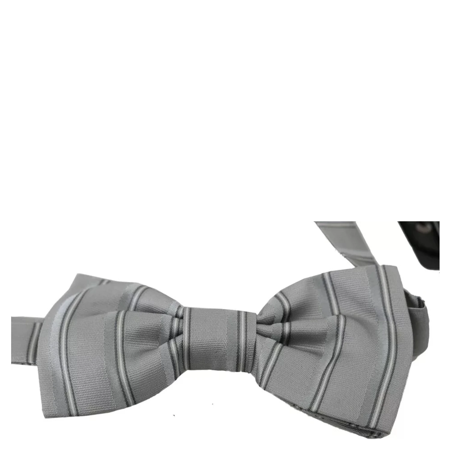 Light Gray Lining Adjustable Neck Butterfly Bow Tie