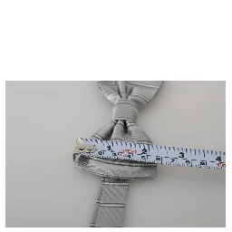 Light Gray Lining Adjustable Neck Butterfly Bow Tie