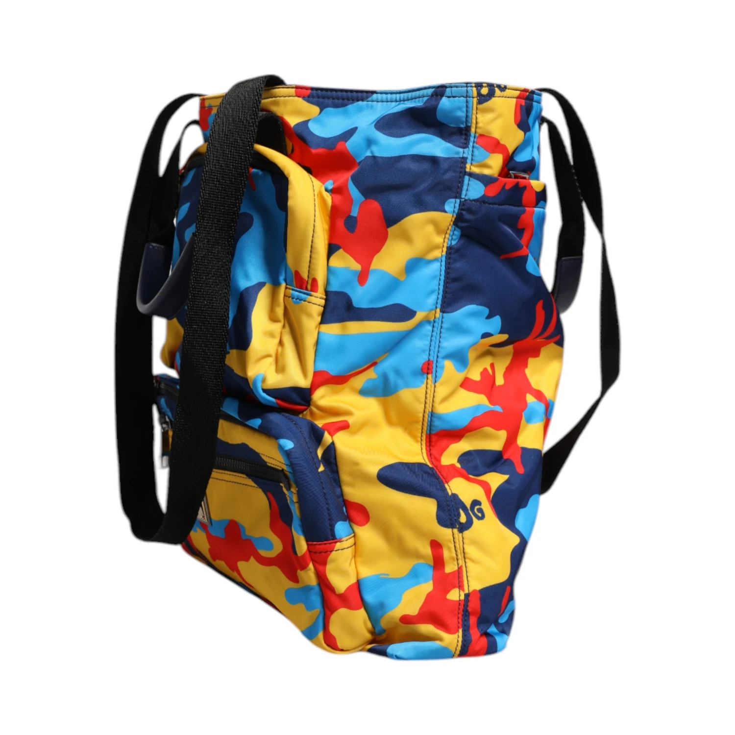 Multicolor Camouflage Nylon Shopping Tote Bag
