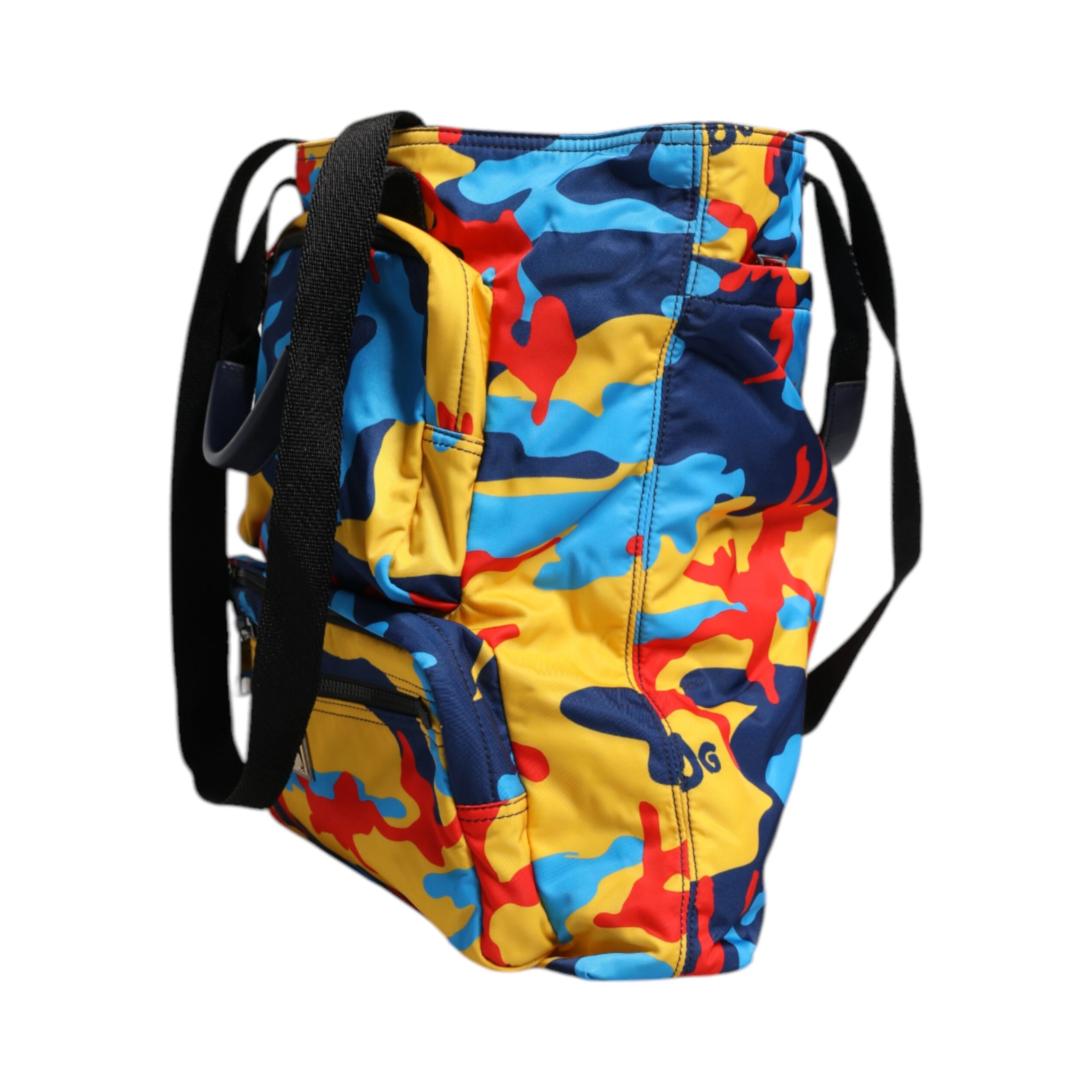 Multicolor Camouflage Nylon Shopping Tote Bag