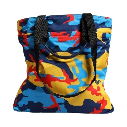 Multicolor Camouflage Nylon Shopping Tote Bag