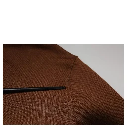 Brown Cashmere Turtleneck Pullover Sweater