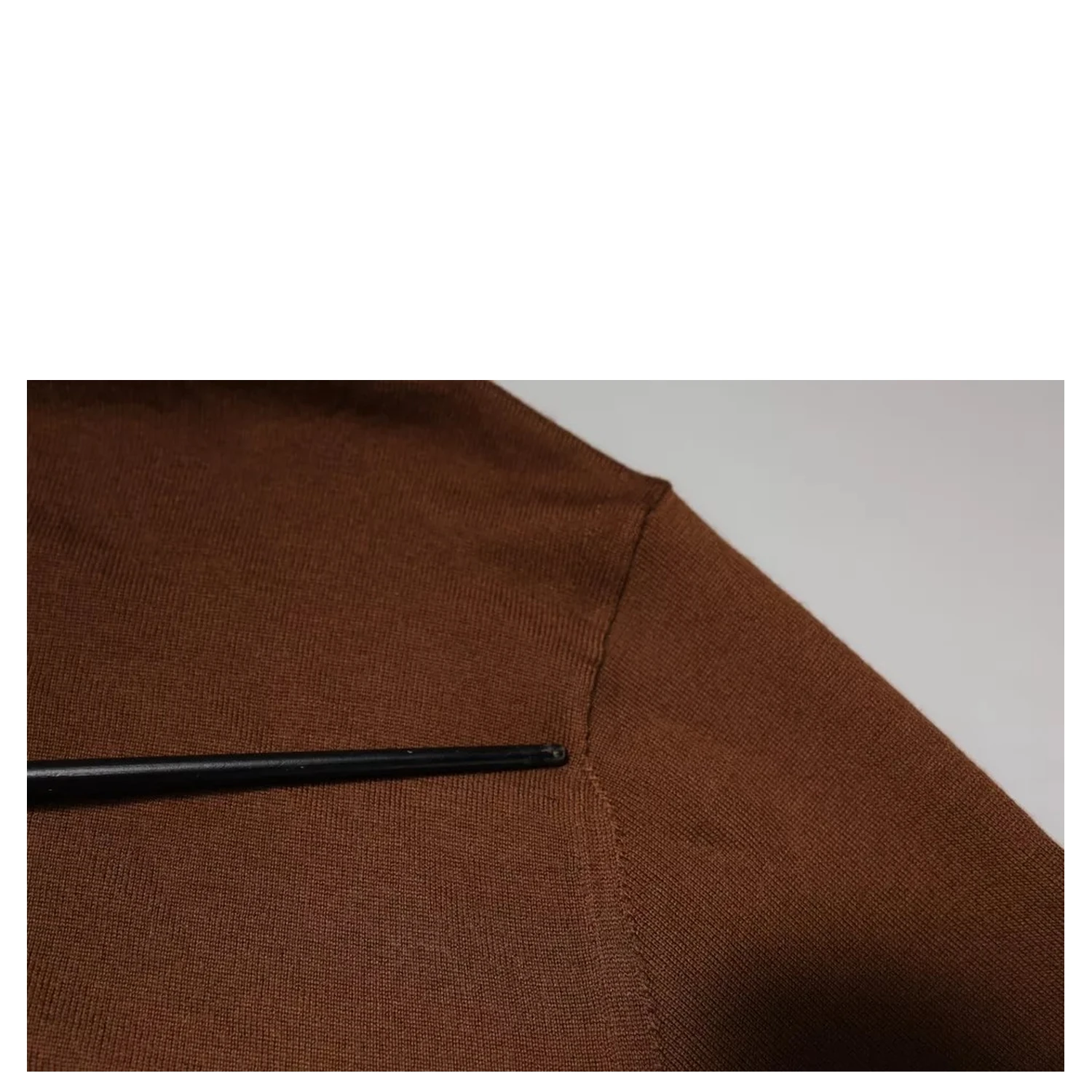 Brown Cashmere Turtleneck Pullover Sweater