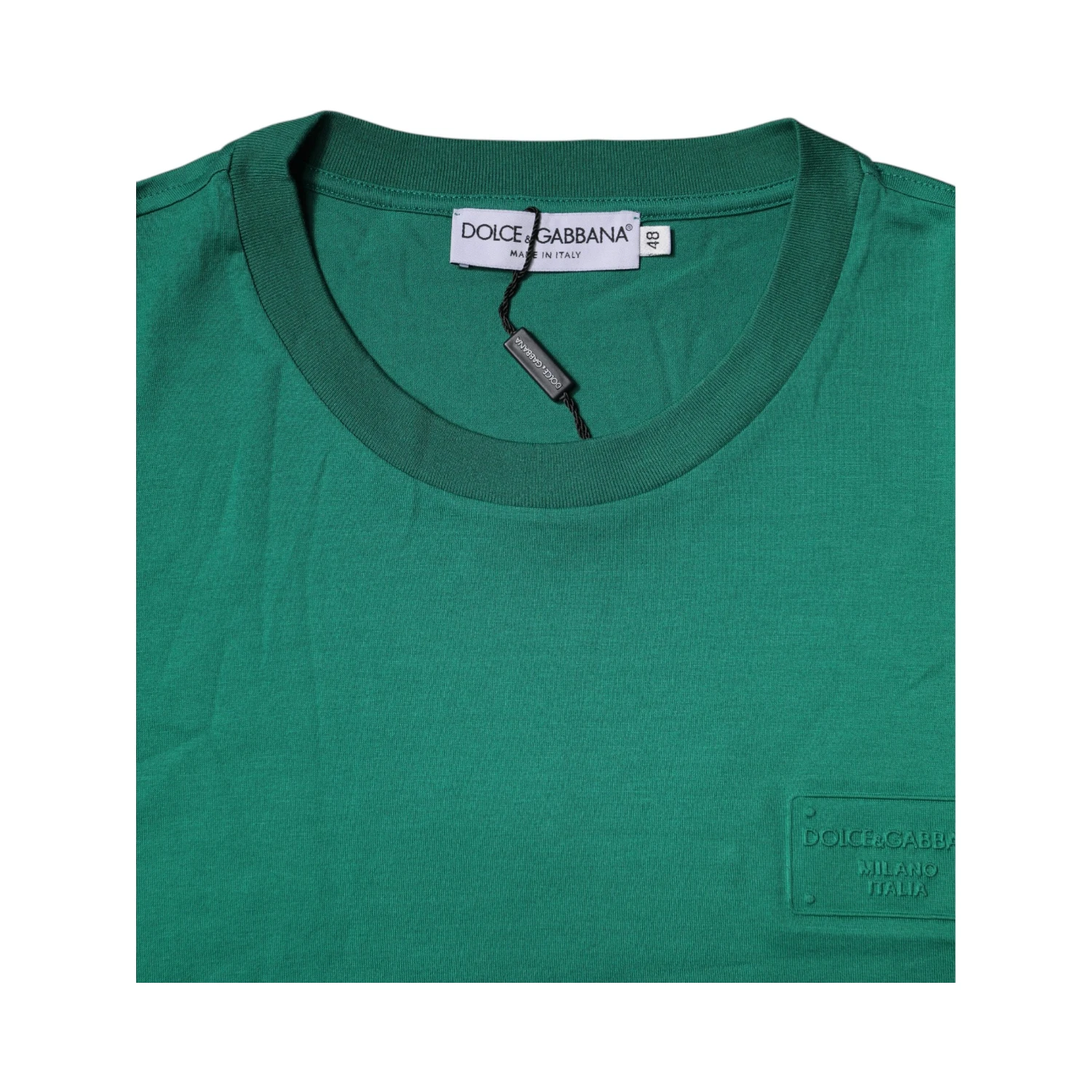Green Logo Crew Neck Short Sleeves T-shirt