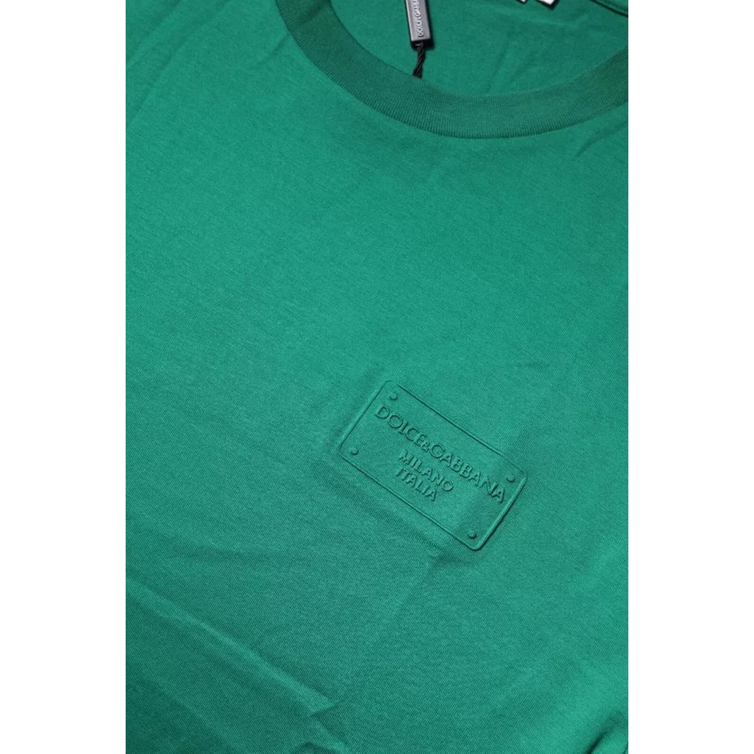 Green Logo Crew Neck Short Sleeves T-shirt