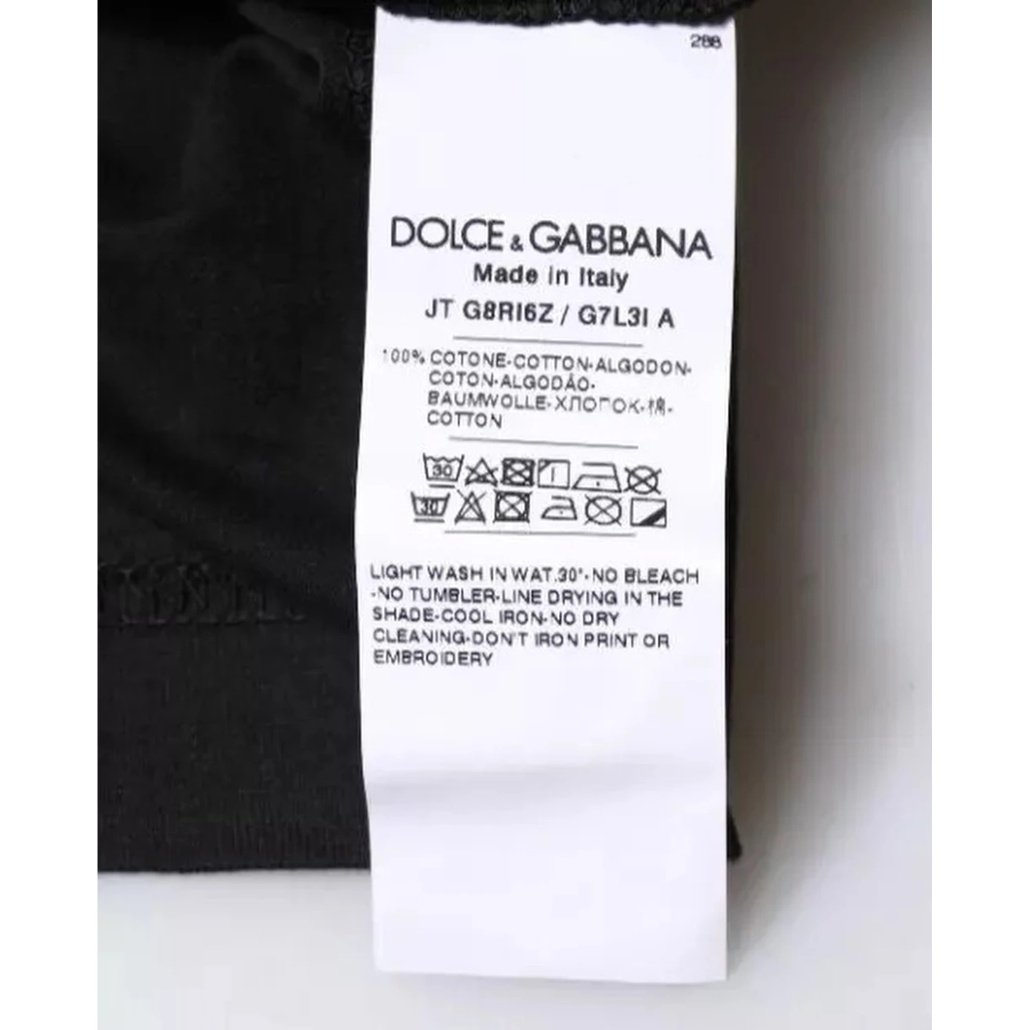 Black Cotton Crew Neck Short Sleeves T-shirt