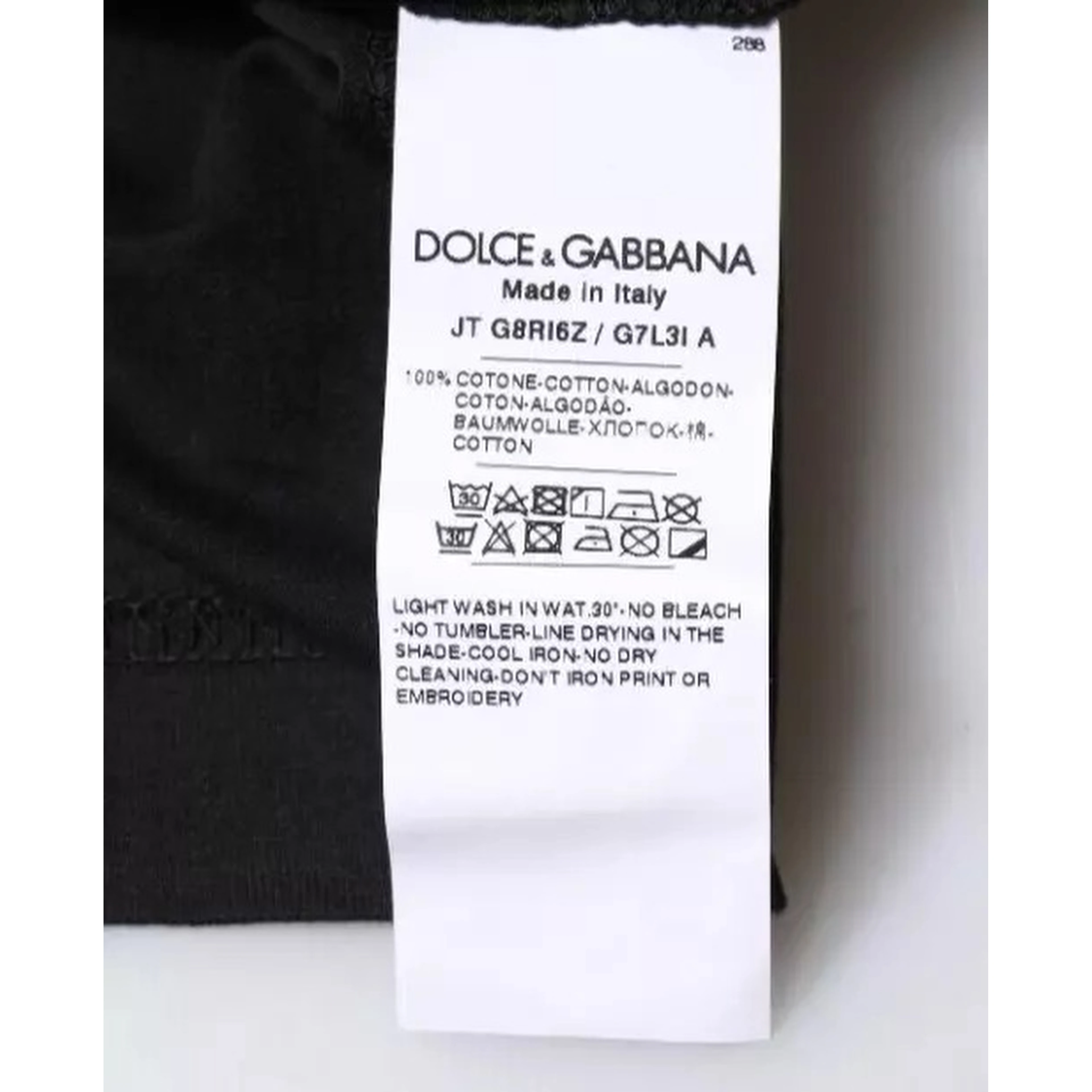 Black Cotton Crew Neck Short Sleeves T-shirt