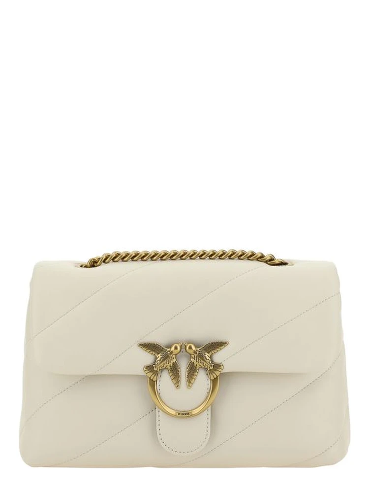 White Calf Leather Bos Taurus Shoulder Bag