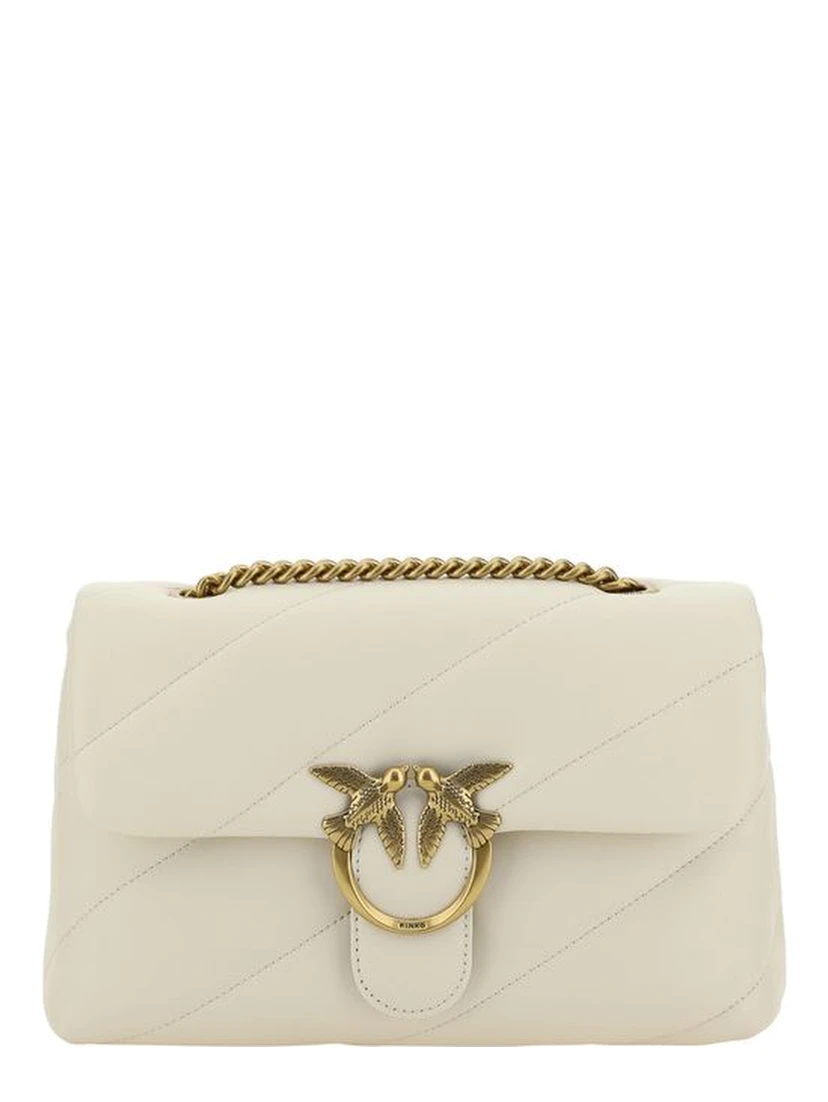 White Calf Leather Bos Taurus Shoulder Bag