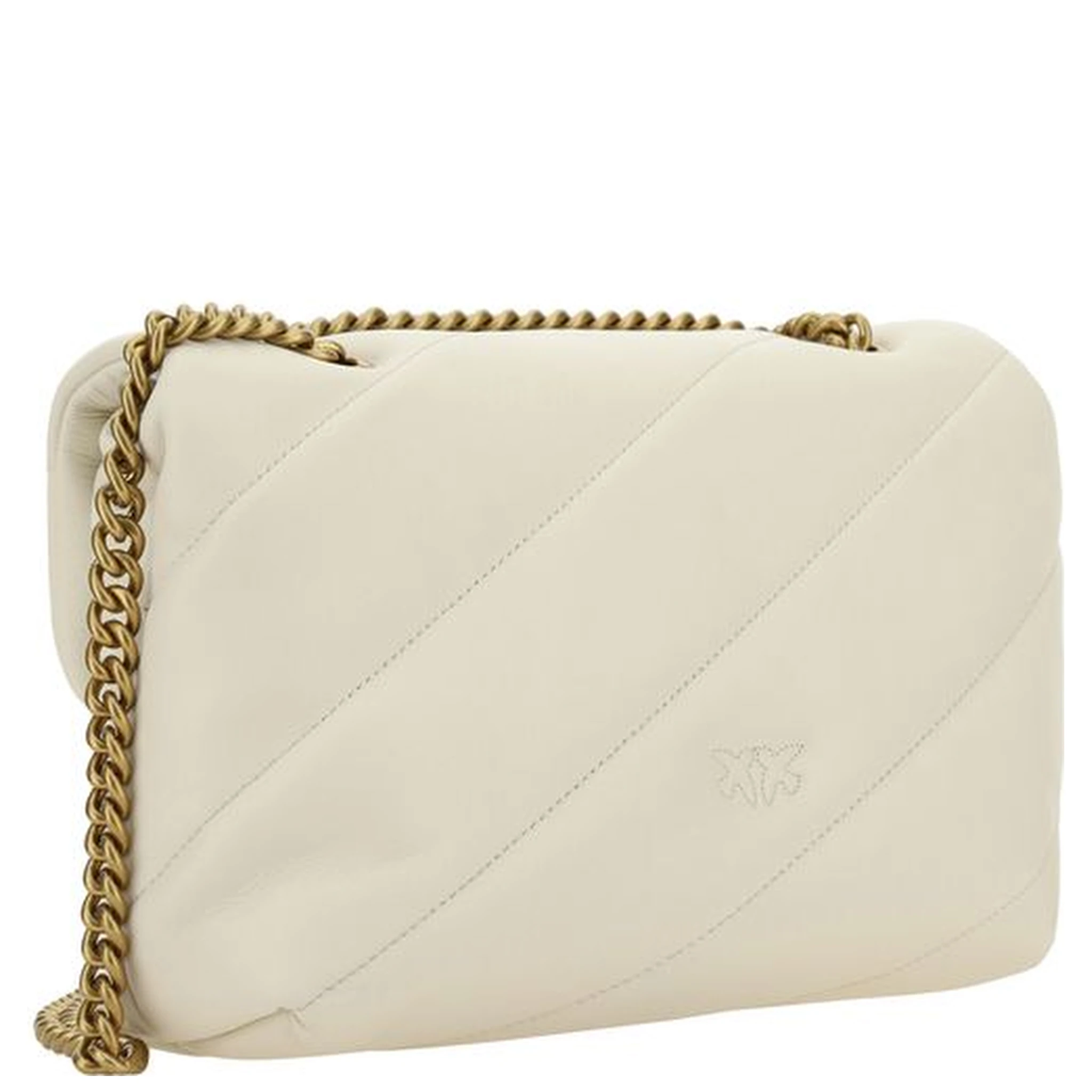 White Calf Leather Bos Taurus Shoulder Bag