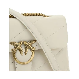 White Calf Leather Bos Taurus Shoulder Bag