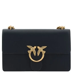 Black Calf Leather Bos Taurus Shoulder Bag