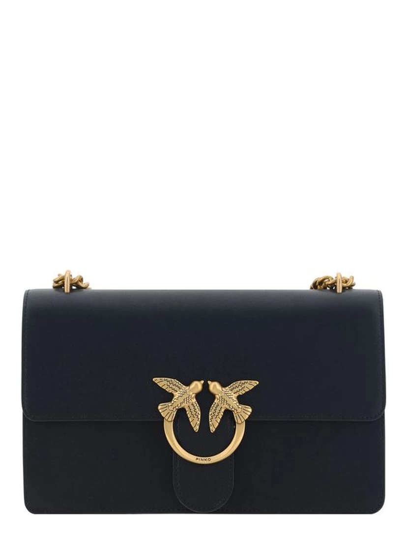 Black Calf Leather Bos Taurus Shoulder Bag