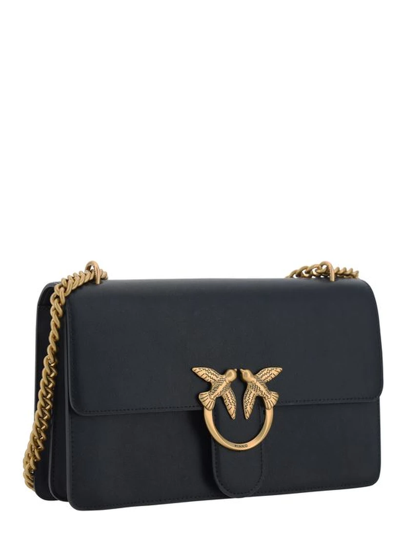 Black Calf Leather Bos Taurus Shoulder Bag
