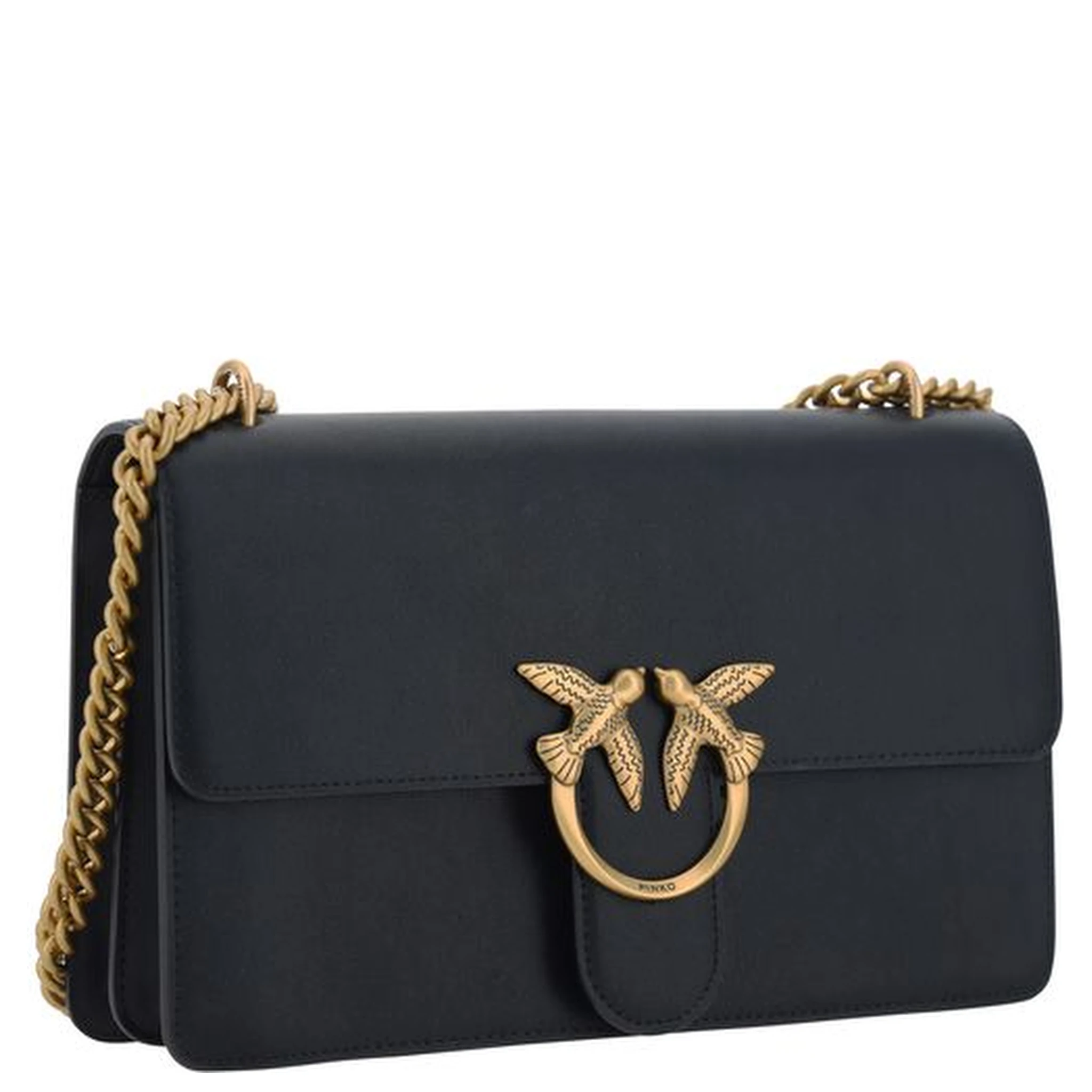 Black Calf Leather Bos Taurus Shoulder Bag