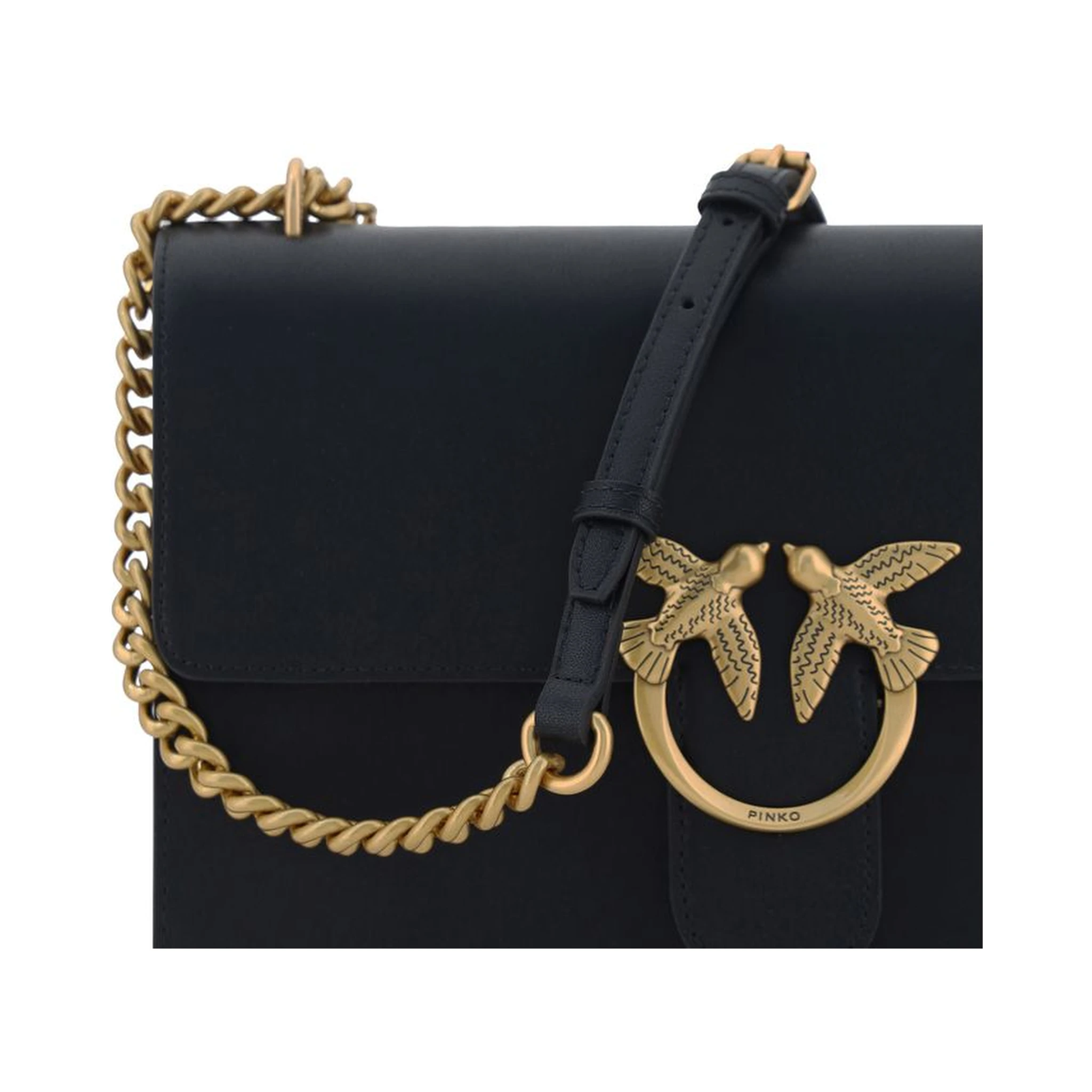 Black Calf Leather Bos Taurus Shoulder Bag