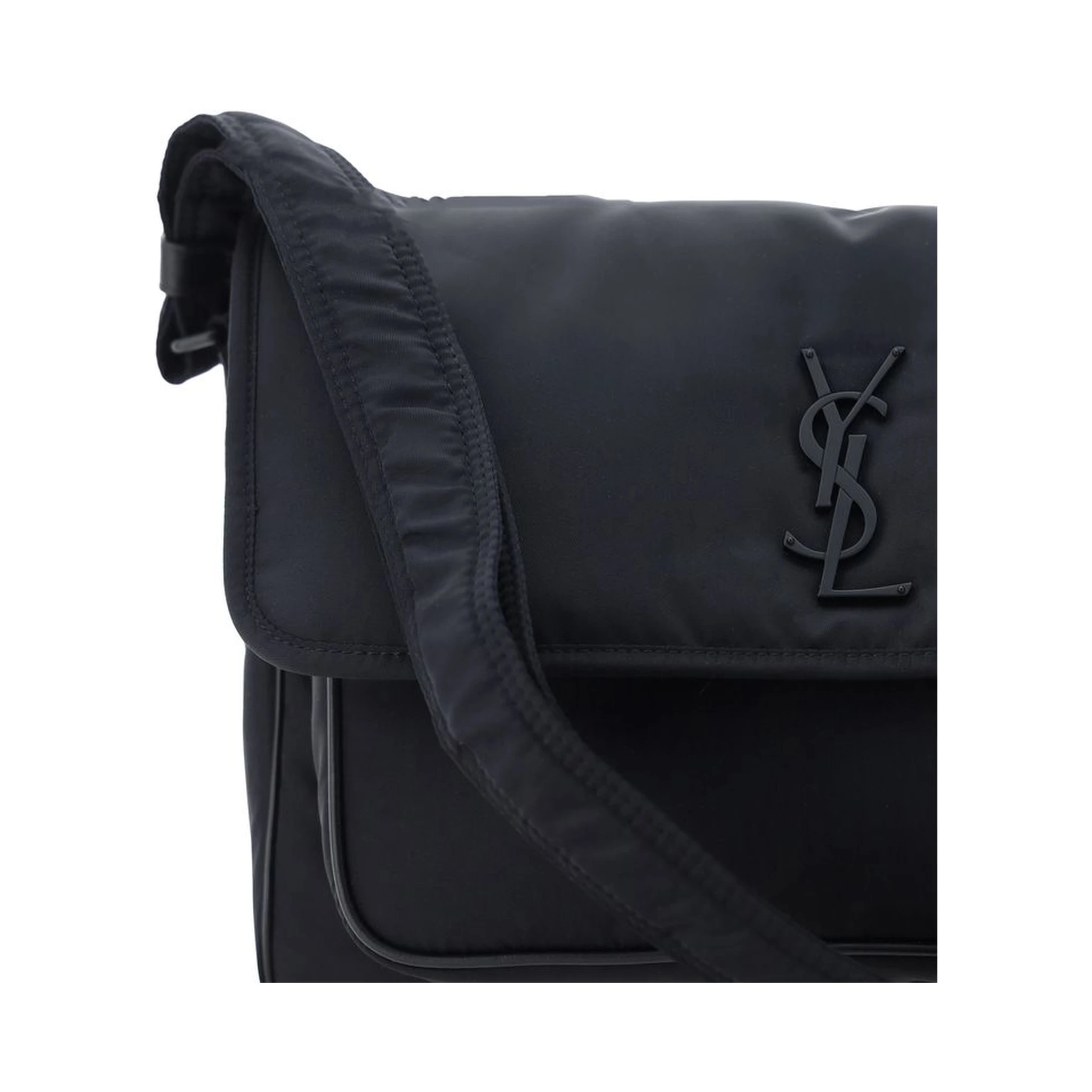 Black Polyamide Shoulder Bag