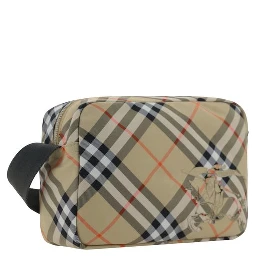 Beige Polyester Shoulder Bag