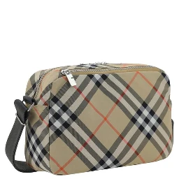 Beige Polyester Shoulder Bag