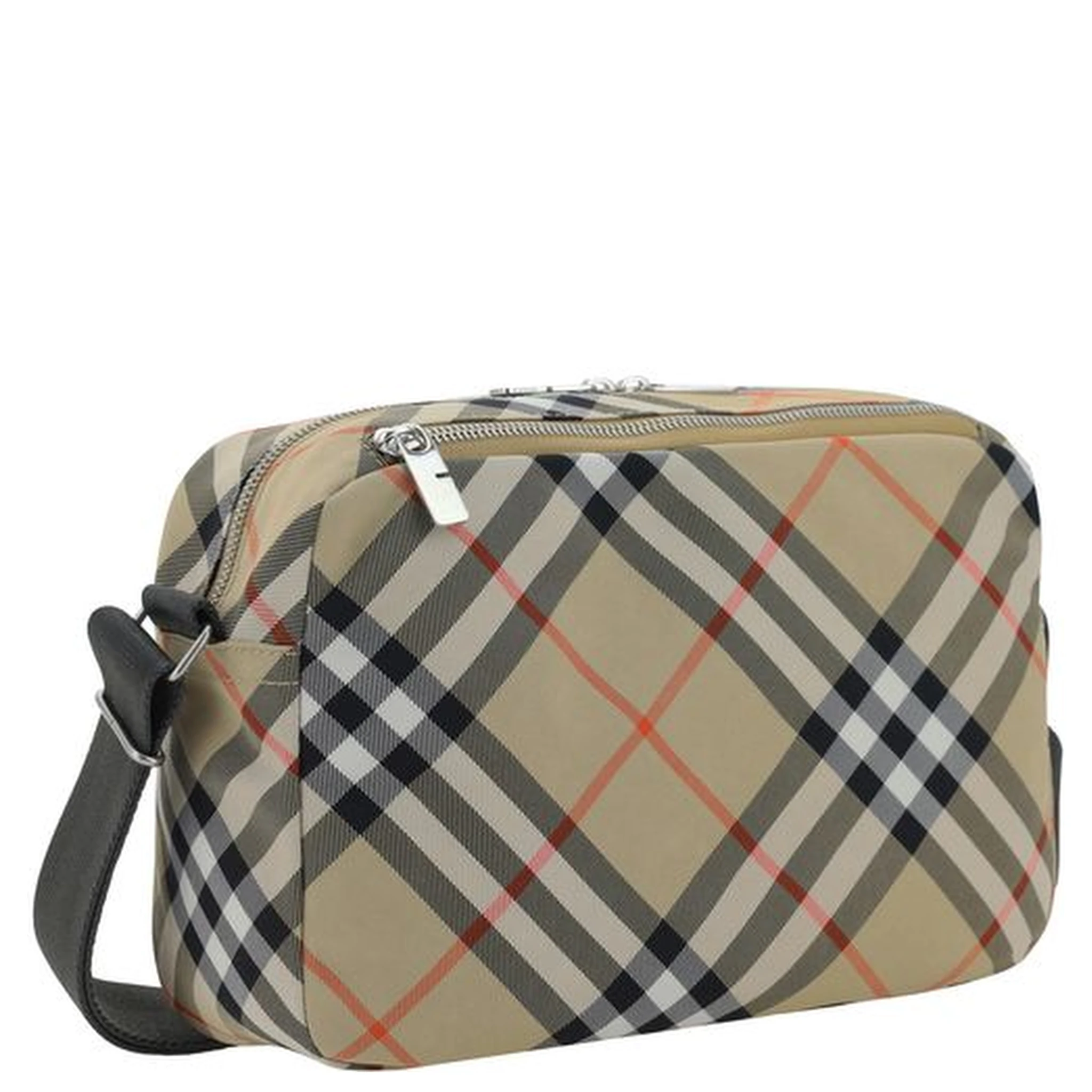 Beige Polyester Shoulder Bag