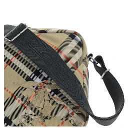 Beige Polyester Shoulder Bag