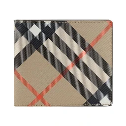 Beige Calf Leather Bos Taurus Wallet