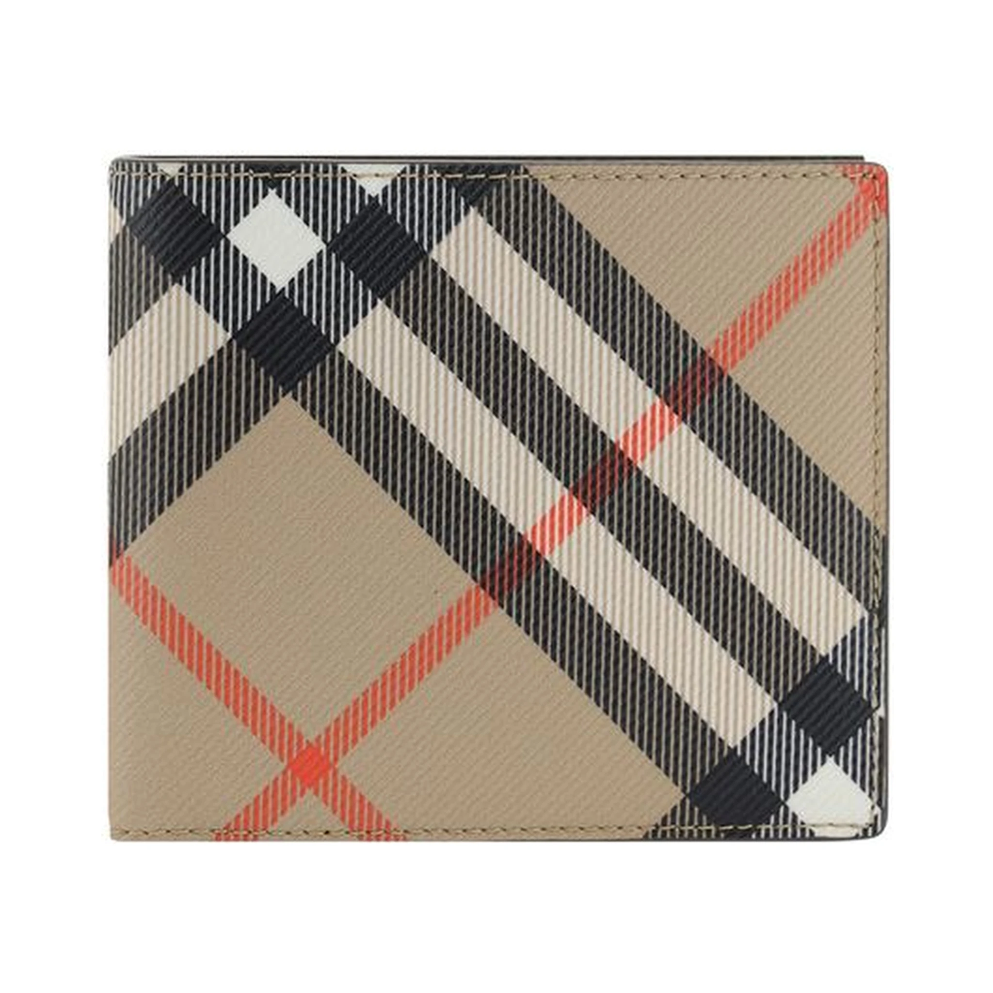 Beige Calf Leather Bos Taurus Wallet