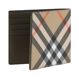 Beige Calf Leather Bos Taurus Wallet