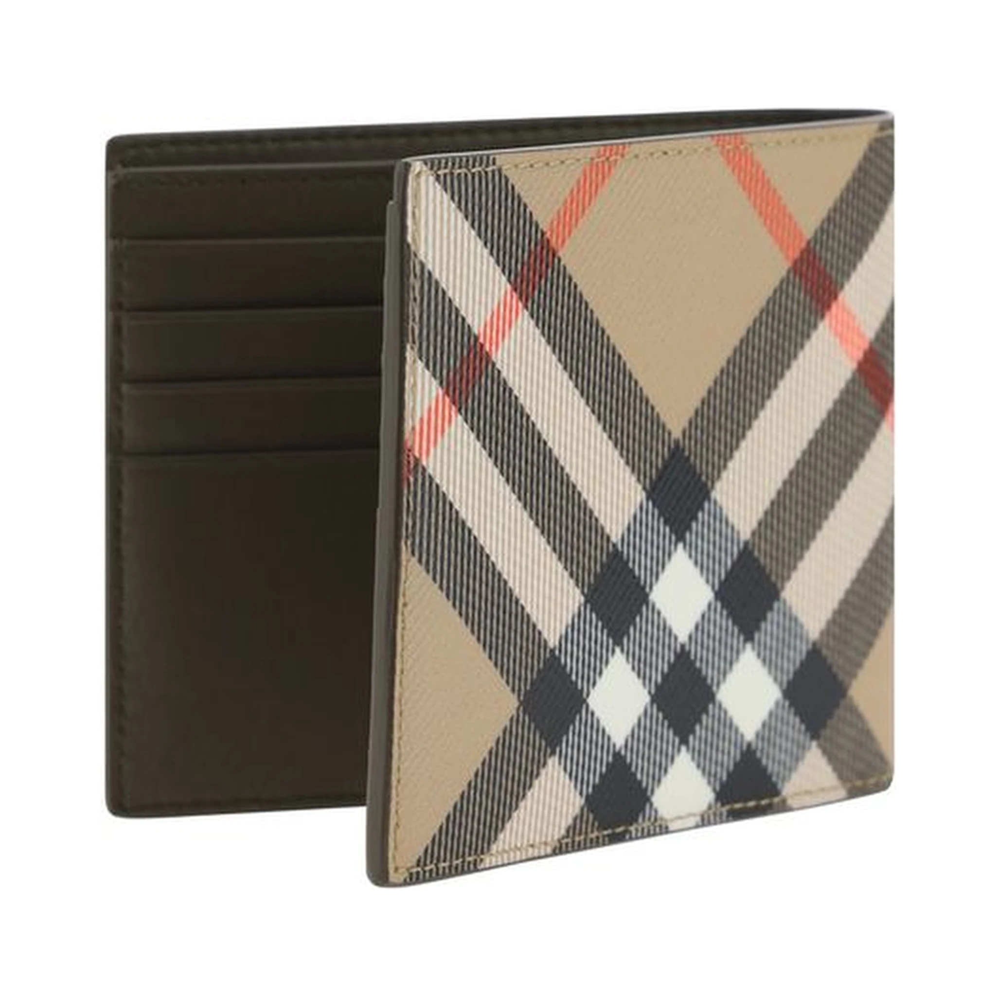 Beige Calf Leather Bos Taurus Wallet