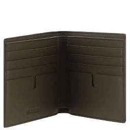 Beige Calf Leather Bos Taurus Wallet