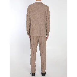 Two-piece suit in wool and silk blend