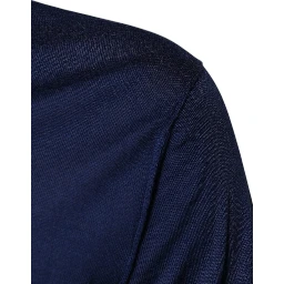 Navy Blue Cashmere V-neck Pullover Sweater