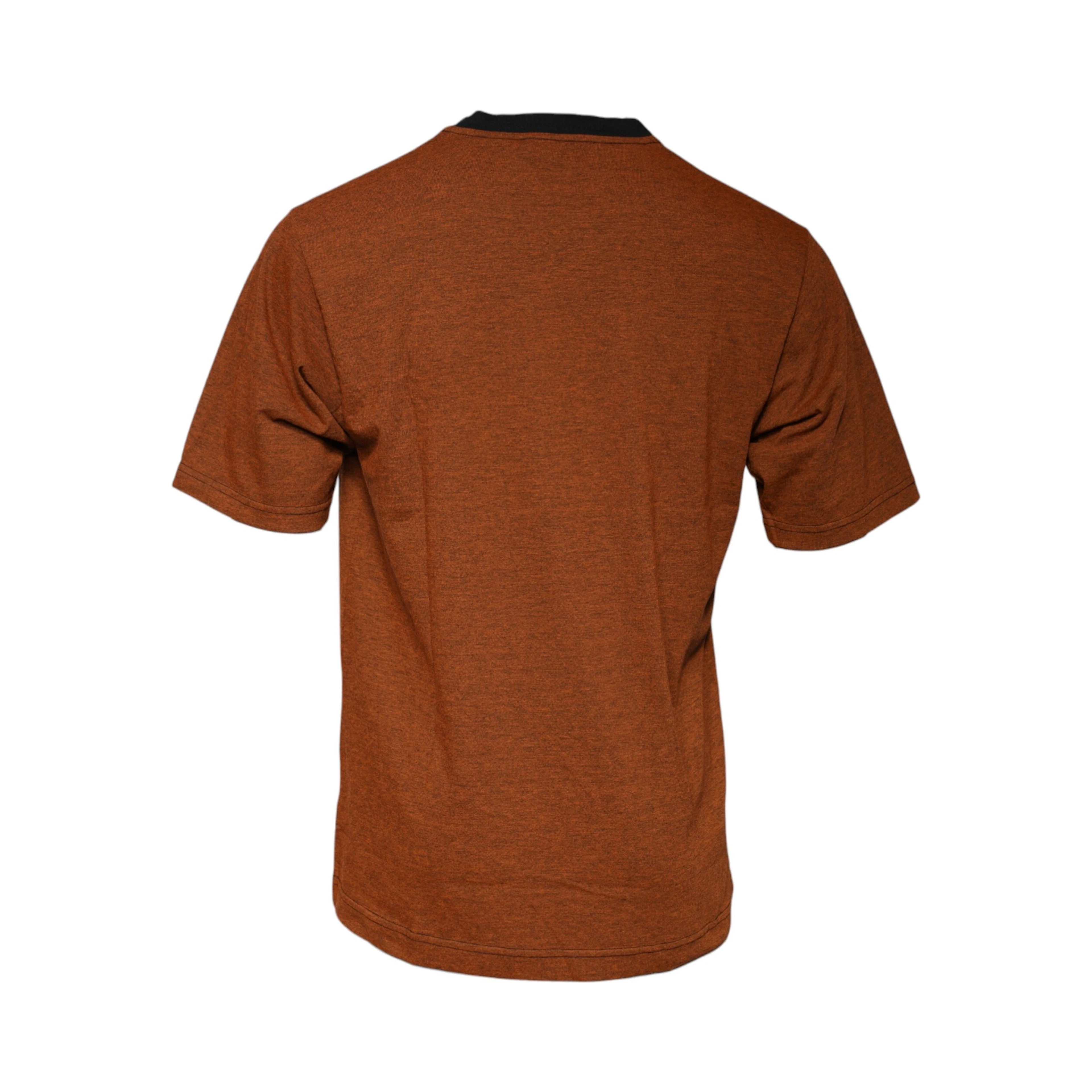 Brown DG Logo Polyester Crew Neck T-shirt