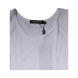 White Cotton Sleeveless Round Neck Tank T-shirt