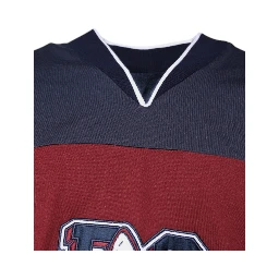 Multicolor Cotton Vneck Short Sleeve T-shirt
