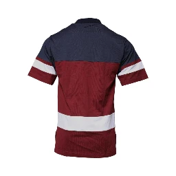 Multicolor Cotton Vneck Short Sleeve T-shirt
