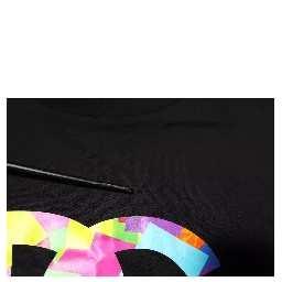 Black Logo Print Cotton Crew Neck T-shirt