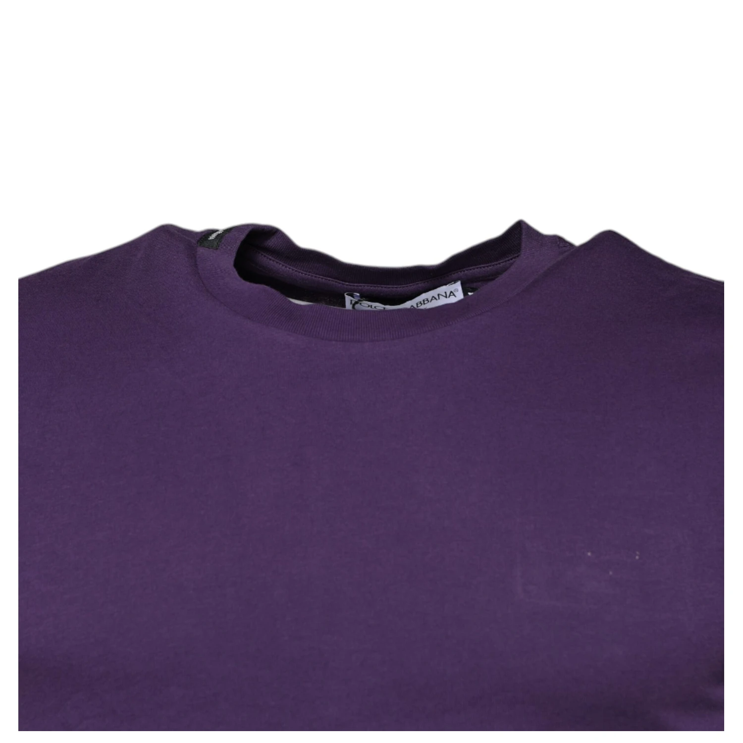 Violet Cotton Crew Neck Short Sleeve T-shirt