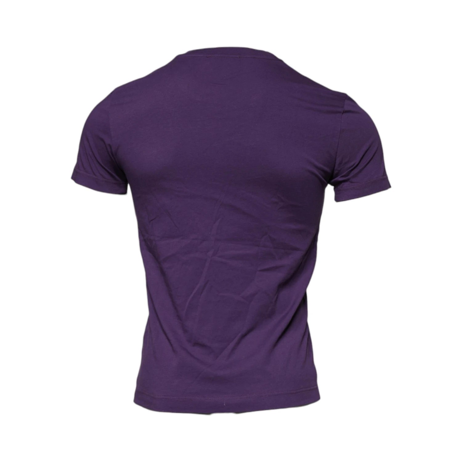 Violet Cotton Crew Neck Short Sleeve T-shirt
