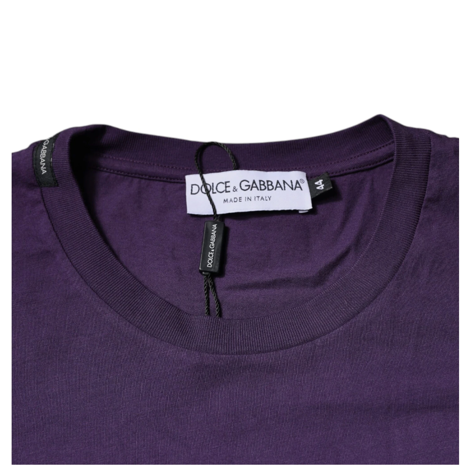Violet Cotton Crew Neck Short Sleeve T-shirt