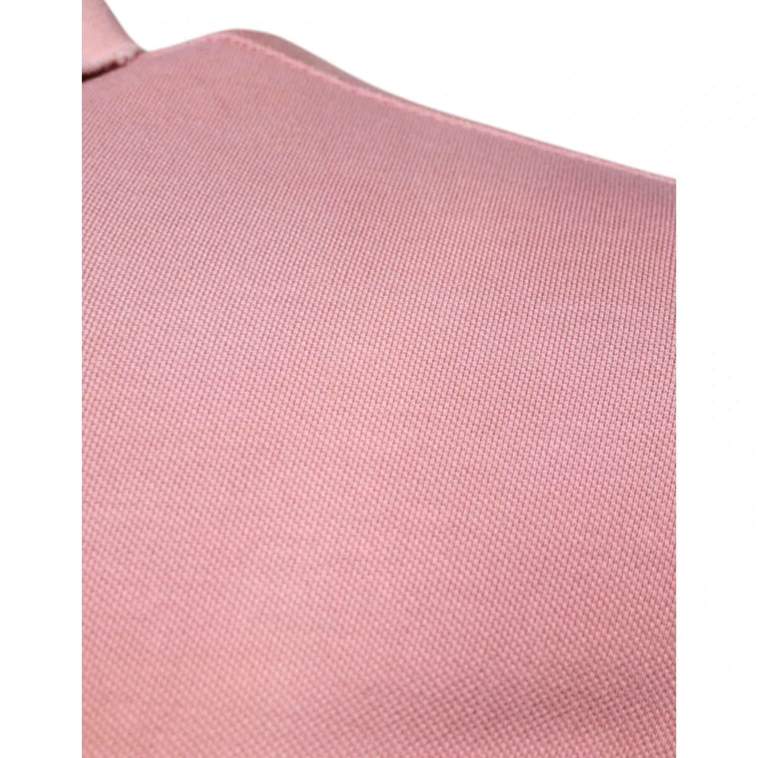 Pink Crown Collared Short Sleeve Polo T-shirt