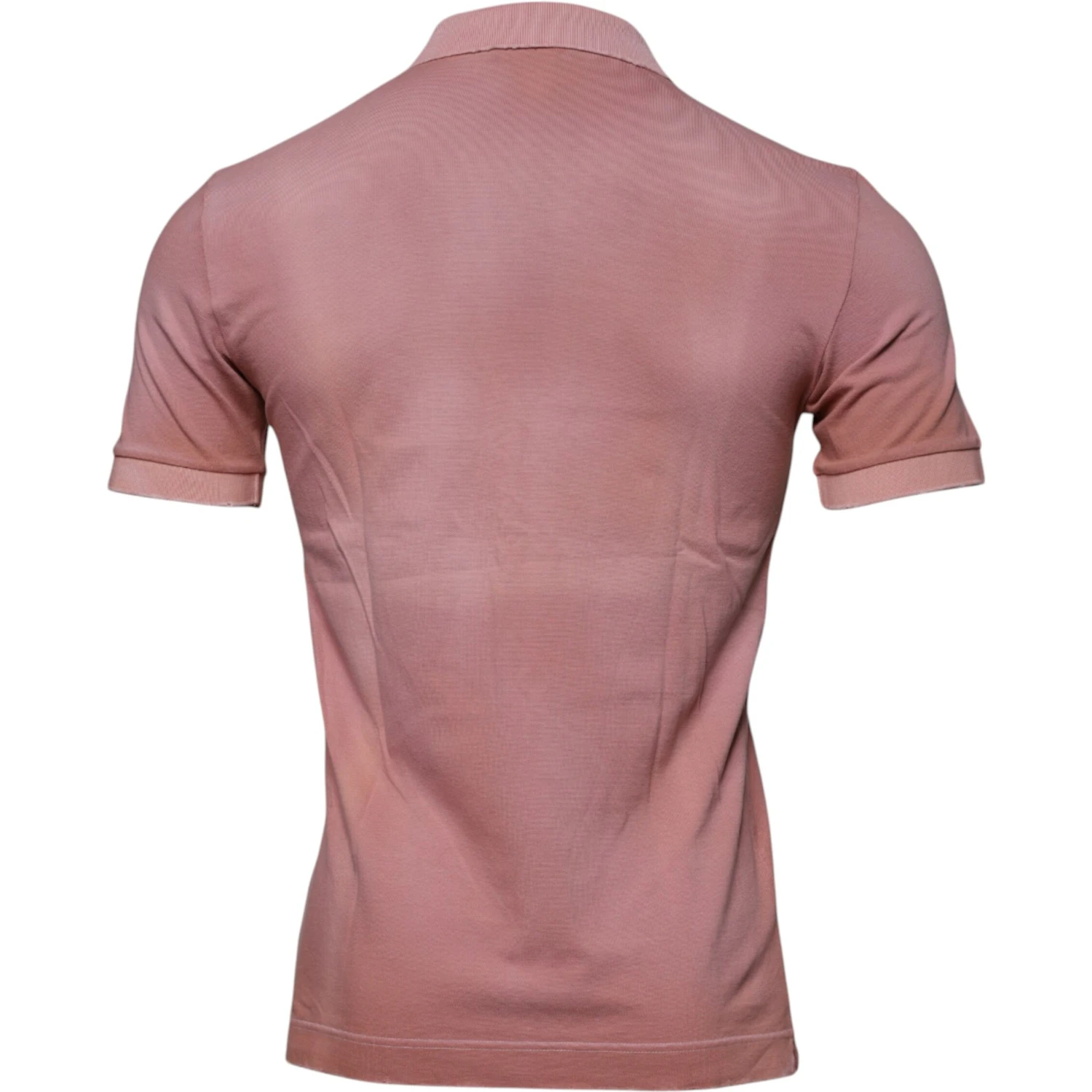 Pink Crown Collared Short Sleeve Polo T-shirt
