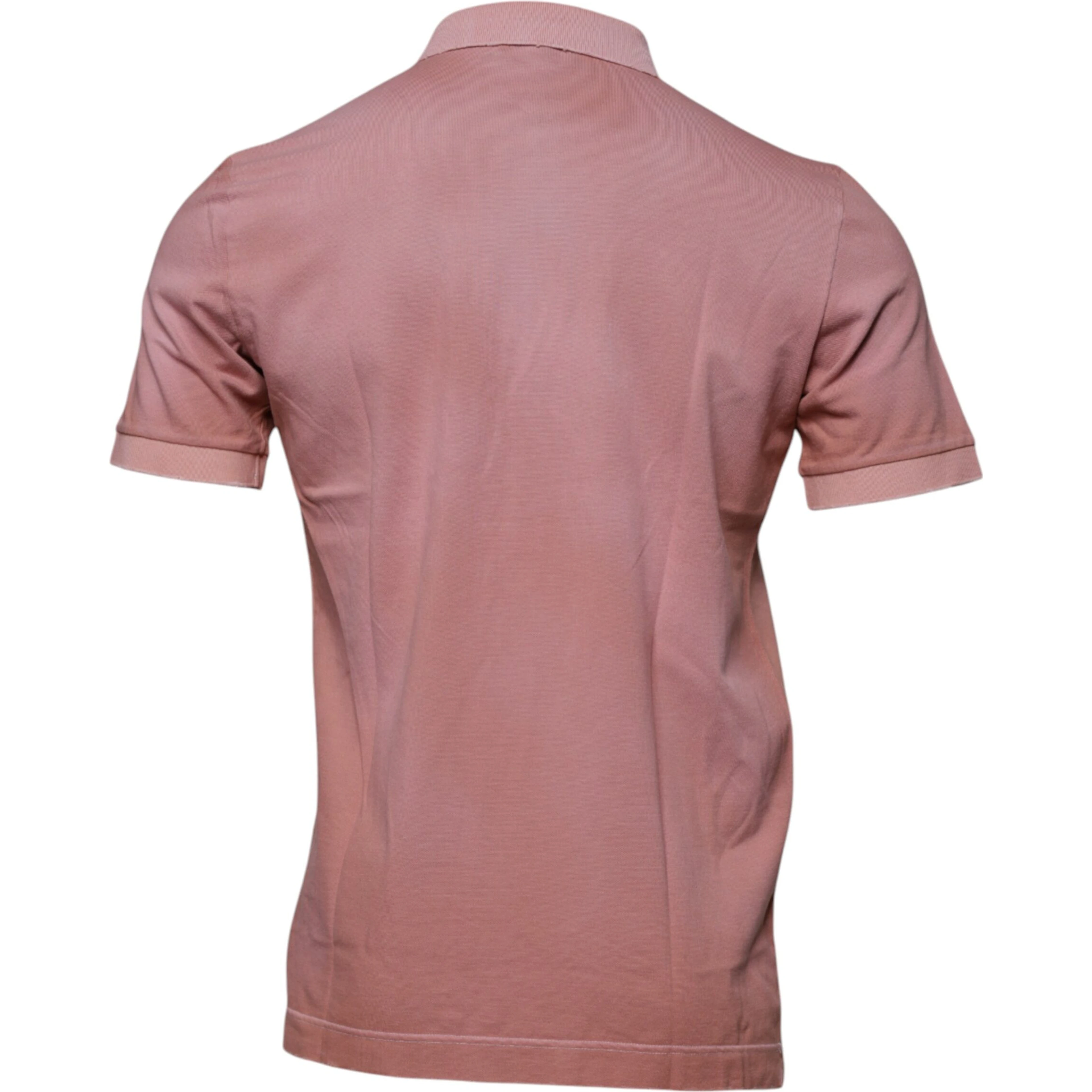 Pink Crown Collared Short Sleeve Polo T-shirt