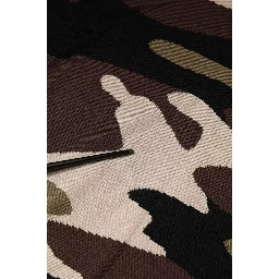 Multicolor Camouflage Collared Polo T-shirt