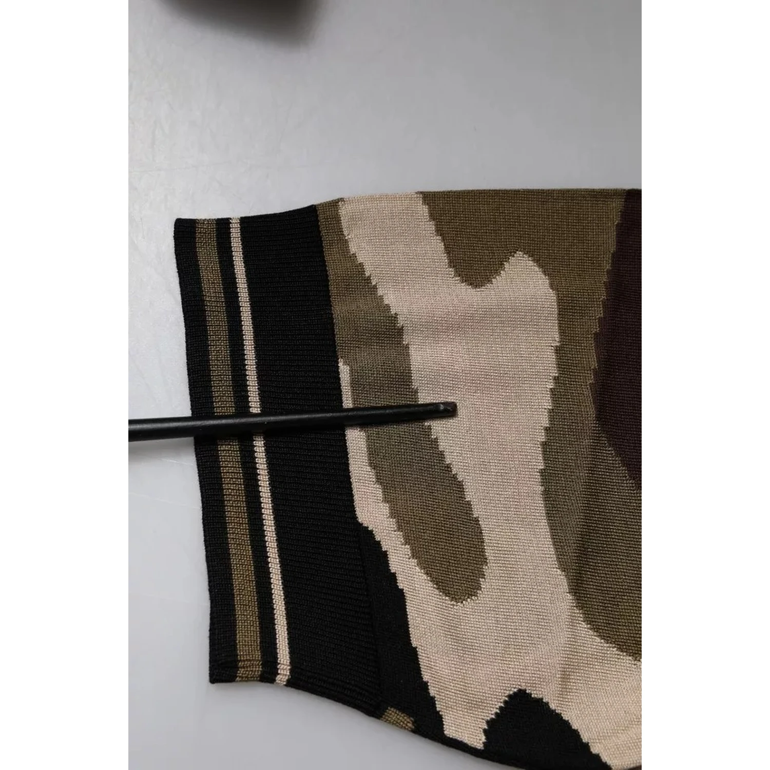 Multicolor Camouflage Collared Polo T-shirt